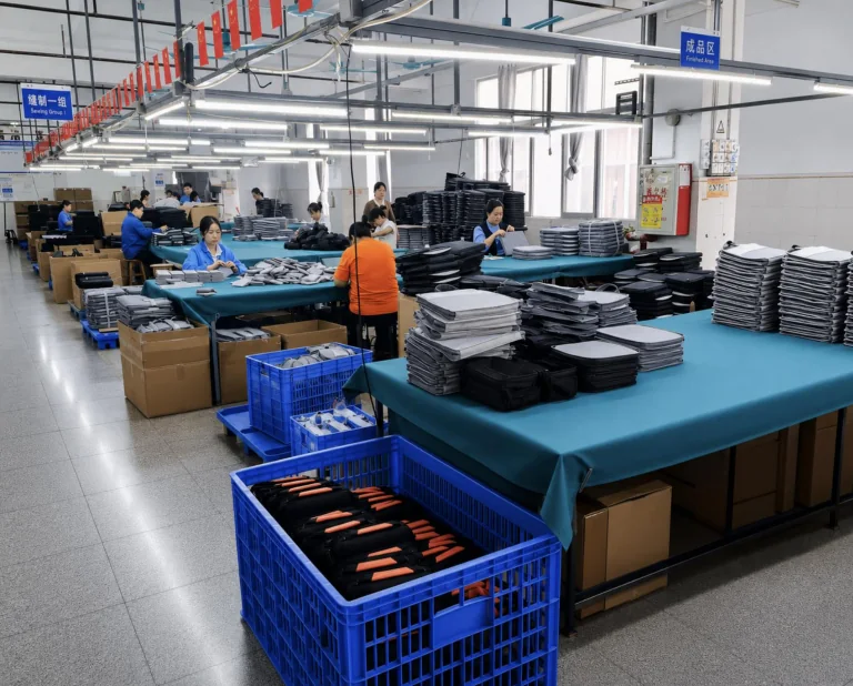 Production floor in the Dongguan factory